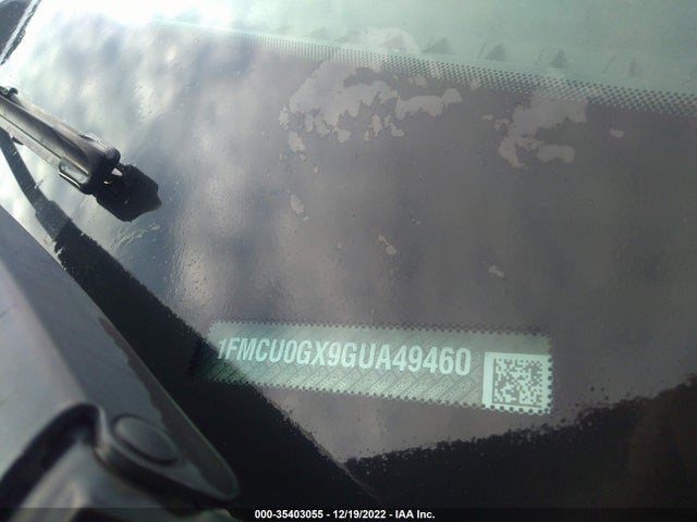2016 Ford Escape, VIN: 1FMCU0GX9GUA49460
