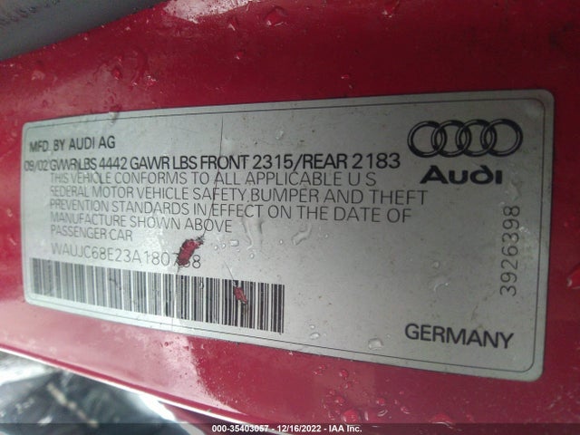WAUJC68E23A180768 Audi A4