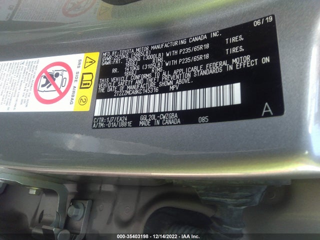 Lexus Rx Rx 350 2019 2T2ZZMCA8KC145316 Image 10