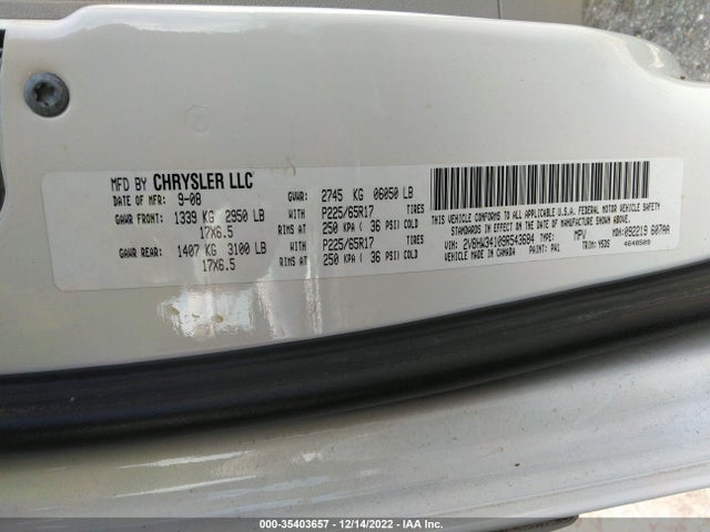 Volkswagen Routan 2009 2V8HW34109R543684 Image 10