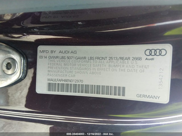 WAULFAFH8EN012970 Audi A5 Premium Plus