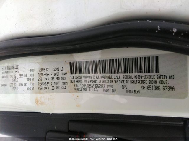 1C4PJMBS4FW762903 Jeep Cherokee Trailhawk