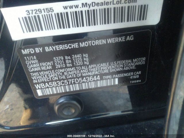 WBA5B3C57FD543644 BMW 5 Series 535i Xdrive