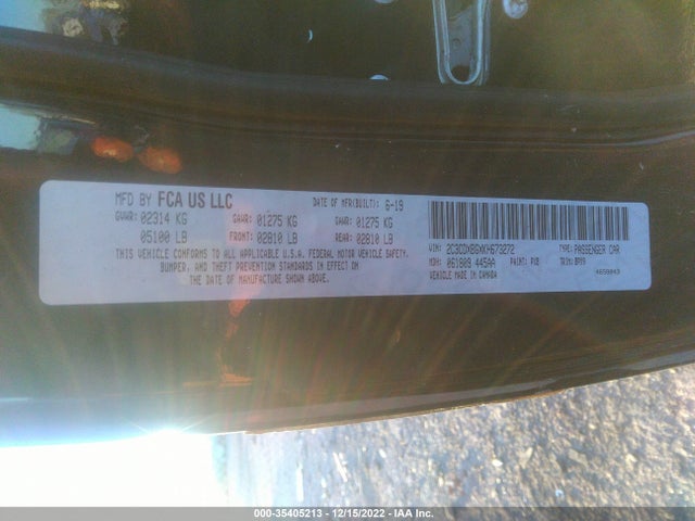2019 Dodge Charger, VIN: 2C3CDXBGXKH673272