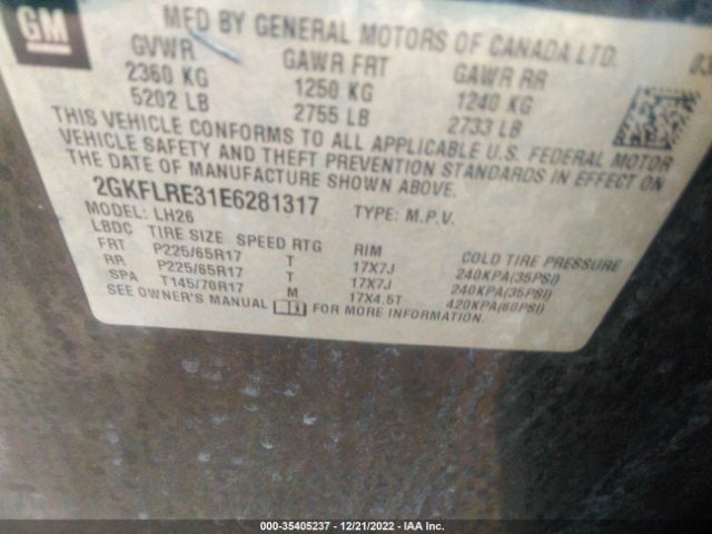 2GKFLRE31E6281317 GMC Terrain Sle