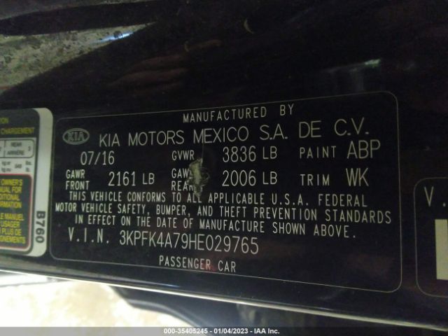 3KPFK4A79HE029765 KIA FORTE LX