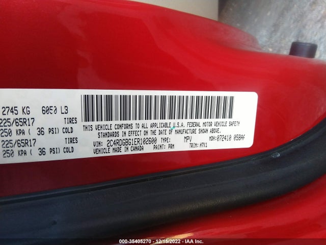 Dodge Grand Caravan American Value Pkg 2014 2C4RDGBG1ER102600 Image 9
