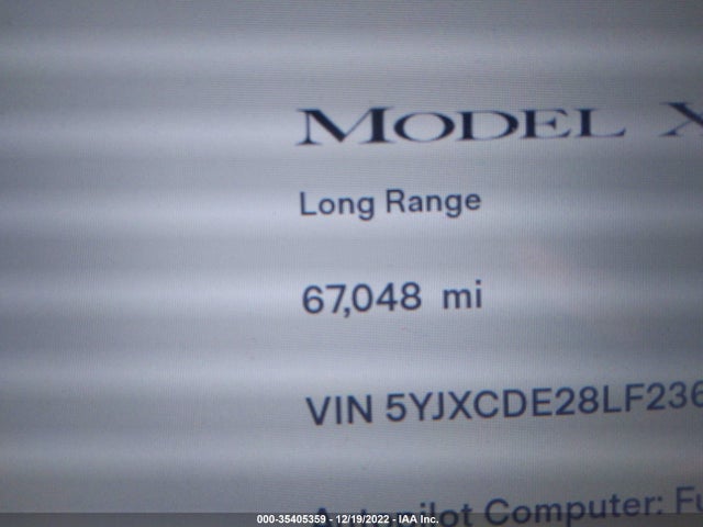 2020 Tesla Model X, VIN: 5YJXCDE28LF236702