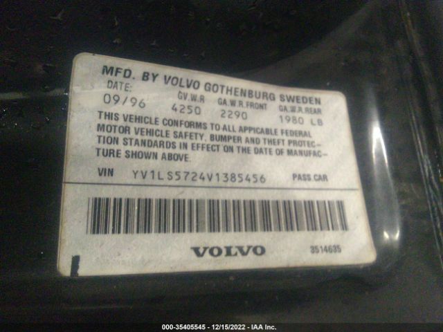YV1LS5724V1385456 Volvo 850