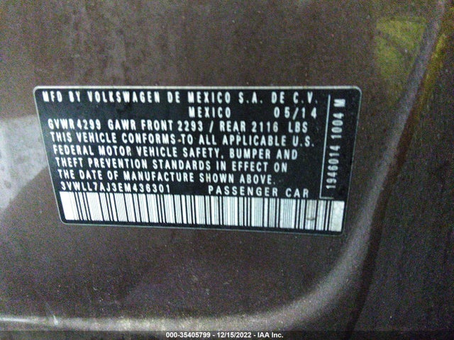 Volkswagen Jetta Sedan Tdi 2014 3VWLL7AJ3EM436301 Image 9