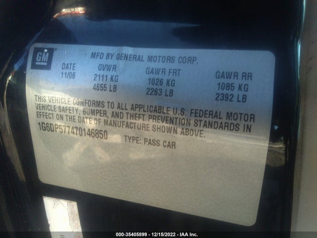 Cadillac CTS 2007 1G6DP577470146850 Image 10