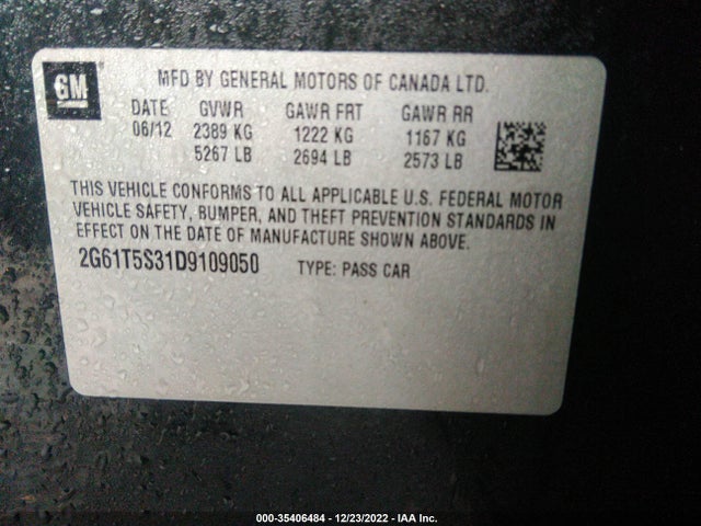 Cadillac Xts Premium 2013 2G61T5S31D9109050 Image 10