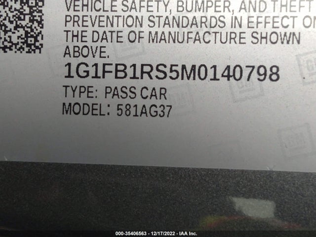 Chevrolet Camaro 1lt 2021 1G1FB1RS5M0140798 Image 11