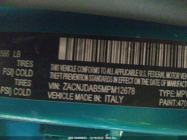ZACNJDAB5MPM12678 Jeep Renegade Sport