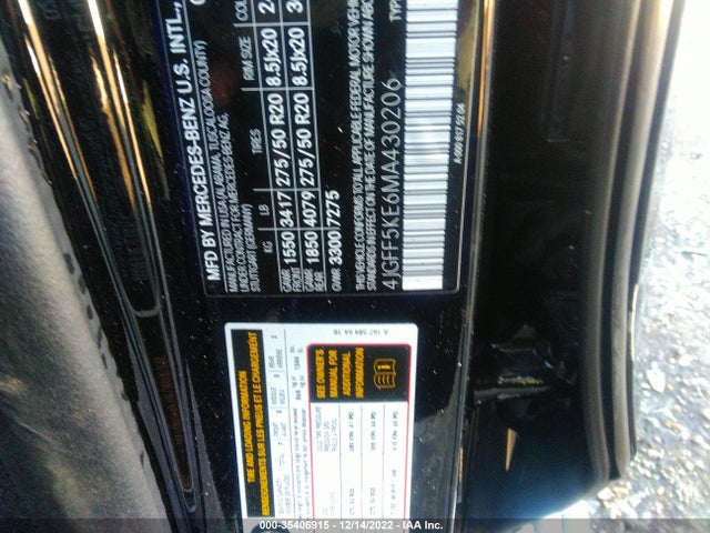 2021 Mercedes-Benz GLS-Class, VIN: 4JGFF5KE6MA430206