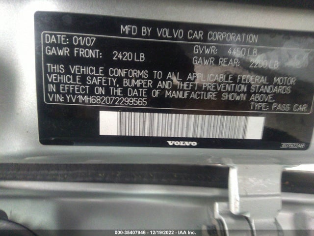 YV1MH682072299565 Volvo S40