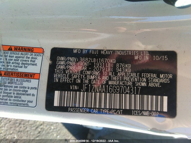 2016 Scion FR-S, VIN: JF1ZNAA16G9704317