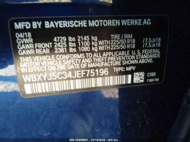 WBXYJ5C34JEF75196 BMW X2 Xdrive28i