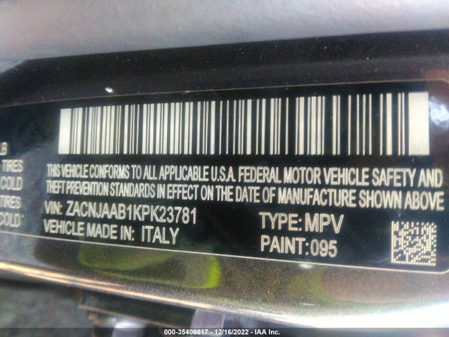 2019 Jeep Renegade, VIN: ZACNJAAB1KPK23781