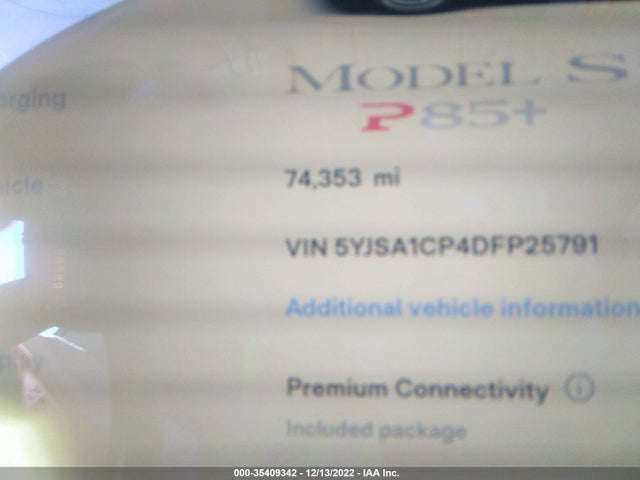 Tesla Model S Performance 2013 5YJSA1CP4DFP25791 Image 7