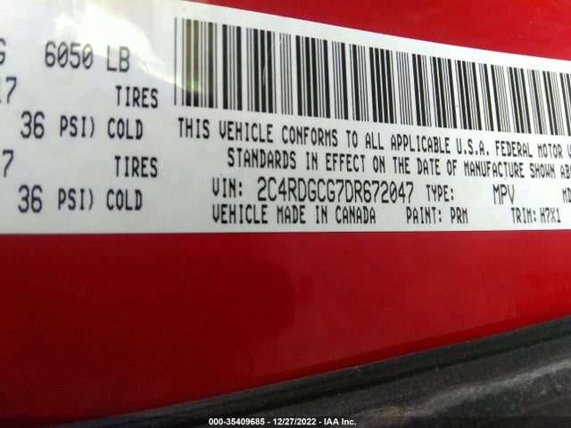 Dodge Grand Caravan Sxt 2013 2C4RDGCG7DR672047 Image 10