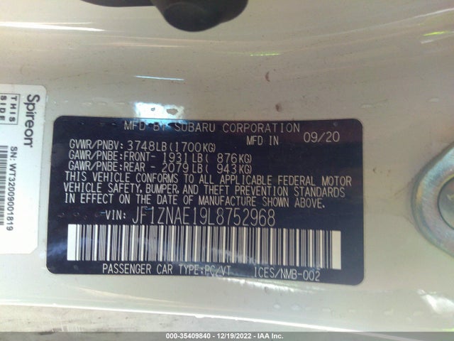 2020 Toyota 86, VIN: JF1ZNAE19L8752968