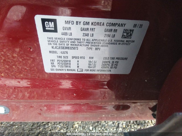 2021 Buick Encore, VIN: KL4CJESB3MB325073