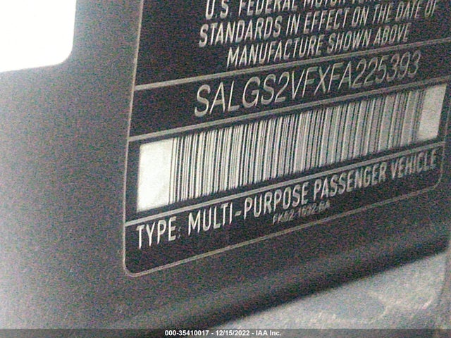 Land Rover Range Rover 2015 SALGS2VFXFA225393 Image 9