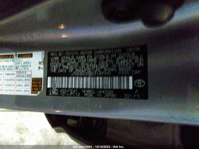 2006 TOYOTA PRIUS VIN: JTDKB22U263169345