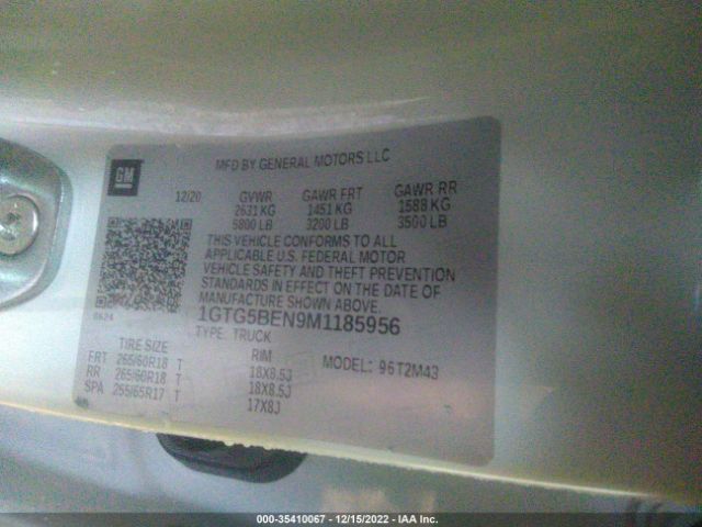 1GTG5BEN9M1185956 GMC Canyon 2wd Elevation Standard
