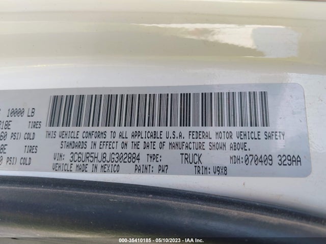 3C6UR5HJ8JG302884 RAM 2500 Tradesman