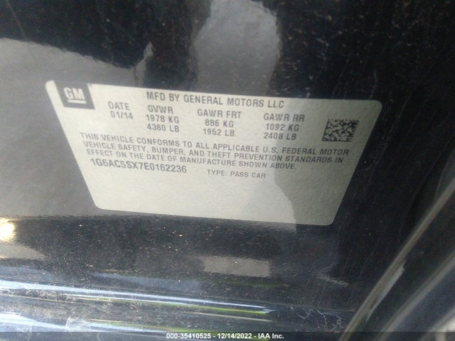 2014 Cadillac ATS, VIN: 1G6AC5SX7E0162236