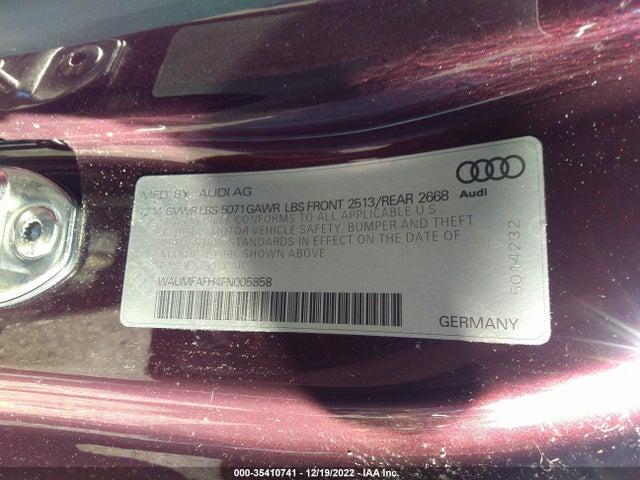 Audi A5 Premium Plus 2015 WAUMFAFH4FN005858 Image 9