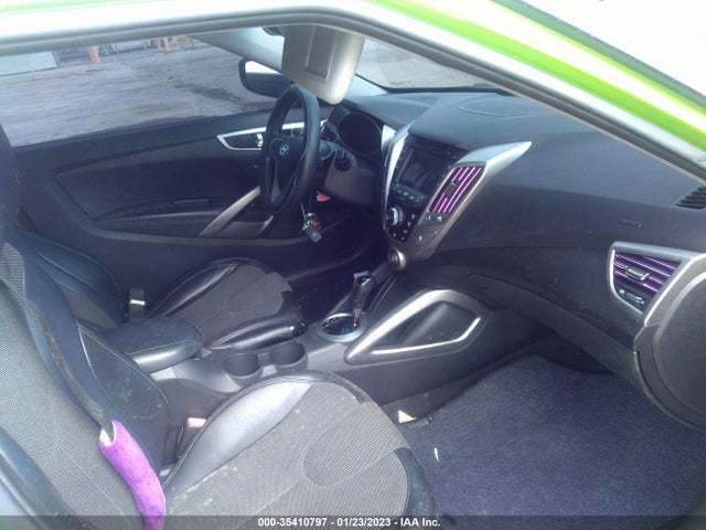 2012 HYUNDAI VELOSTER W/BLACK INT VIN: KMHTC6AD9CU053202
