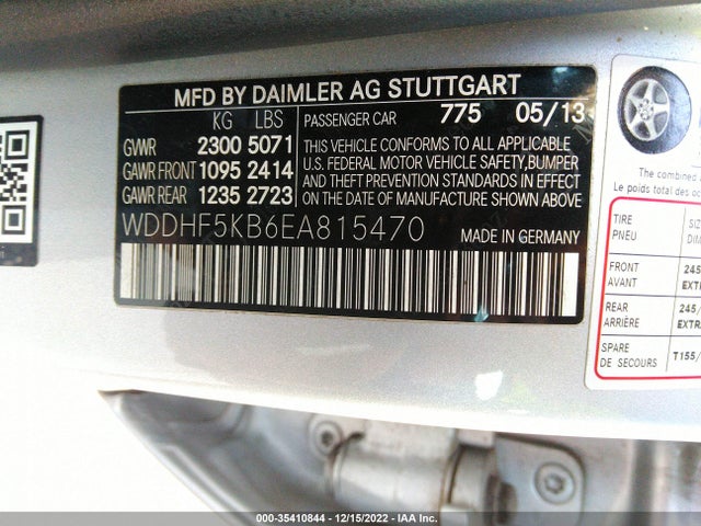 WDDHF5KB6EA815470 Mercedes-Benz E-class E 350