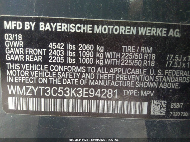 WMZYT3C53K3E94281 Mini Countryman Cooper S