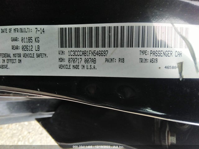 Chrysler 200 Limited 2015 1C3CCCAB1FN546697 Image 9