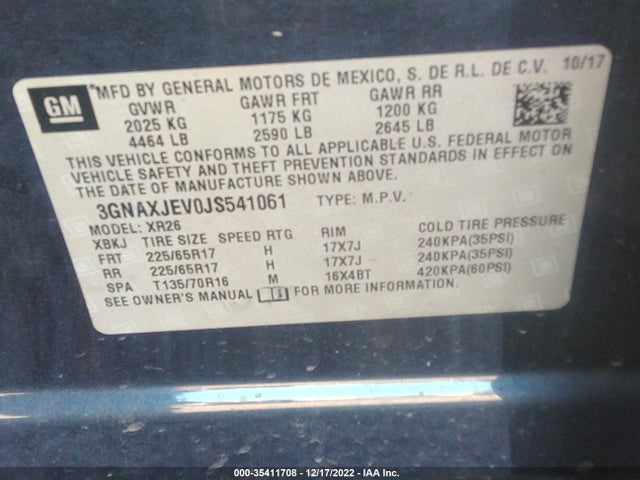 Chevrolet EQUINOX LT 2018 3GNAXJEV0JS541061 Image 13