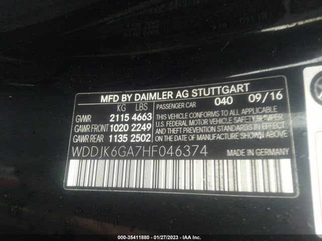 2017 Mercedes-Benz SL-Class, VIN: WDDJK6GA7HF046374