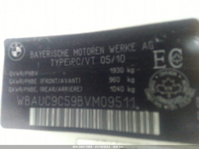 BMW 1 Series 135i 2011 WBAUC9C59BVM09511 Image 9