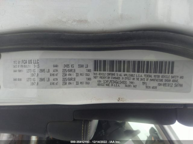 1C4PJMCS4GW154931 Jeep Cherokee Altitude