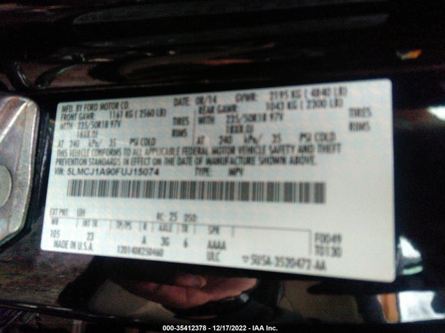 Lincoln MKC 2015 5LMCJ1A90FUJ15074 Image 11