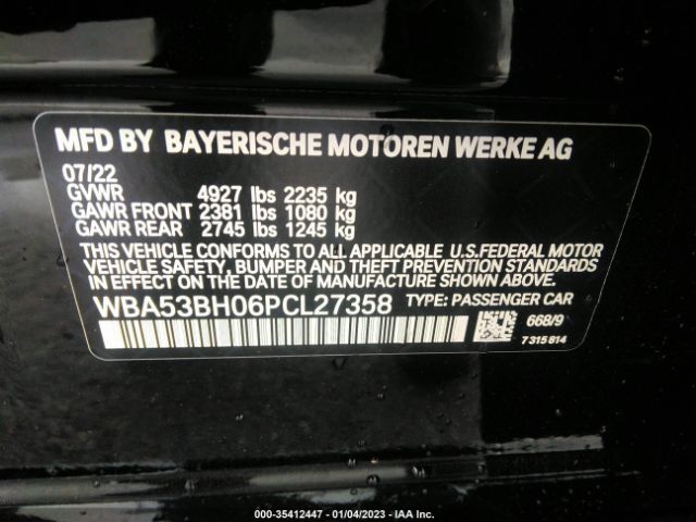 WBA53BH06PCL27358 BMW 5 Series 530i