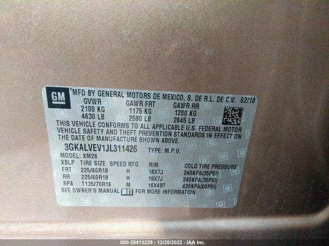 GMC Terrain Slt 2018 3GKALVEV1JL311426 Image 9