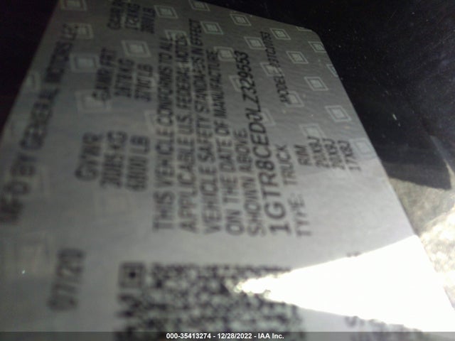 GMC Sierra 1500 Elevation 2020 1GTR8CED0LZ329553 Image 9