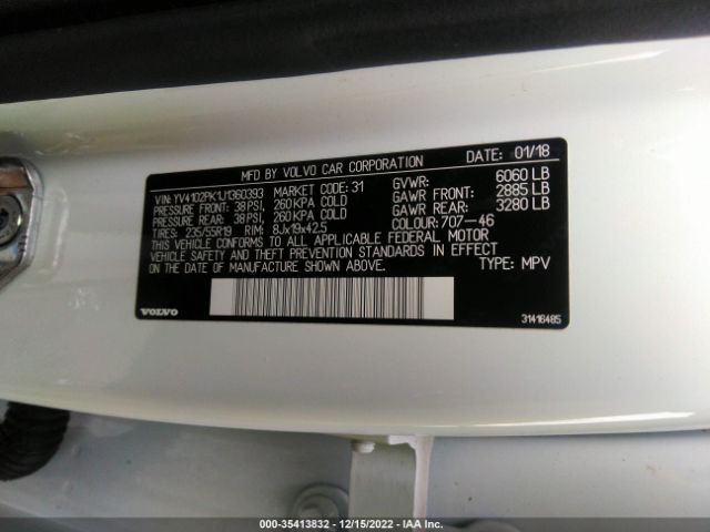 YV4102PK1J1360393 Volvo Xc90 Momentum