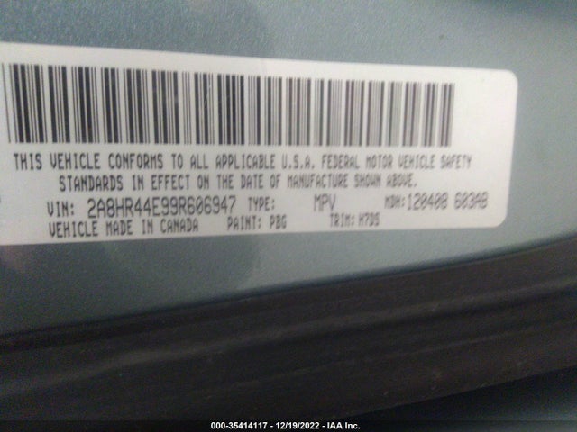 2A8HR44E99R606947 Chrysler Town & Country