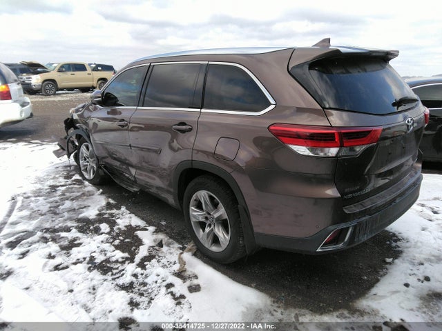 2018 TOYOTA HIGHLANDER LIMITED VIN: 5TDDZRFH1JS498507