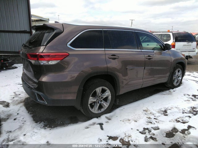 2018 TOYOTA HIGHLANDER LIMITED VIN: 5TDDZRFH1JS498507