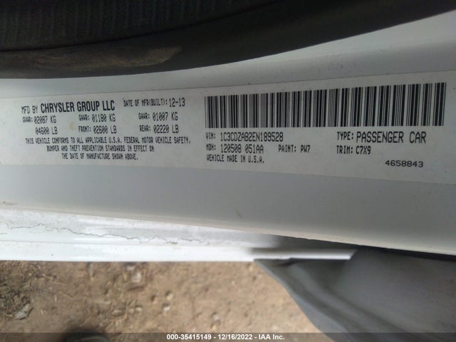 Dodge AVENGER SE 2014 1C3CDZAB2EN189528 Image 14